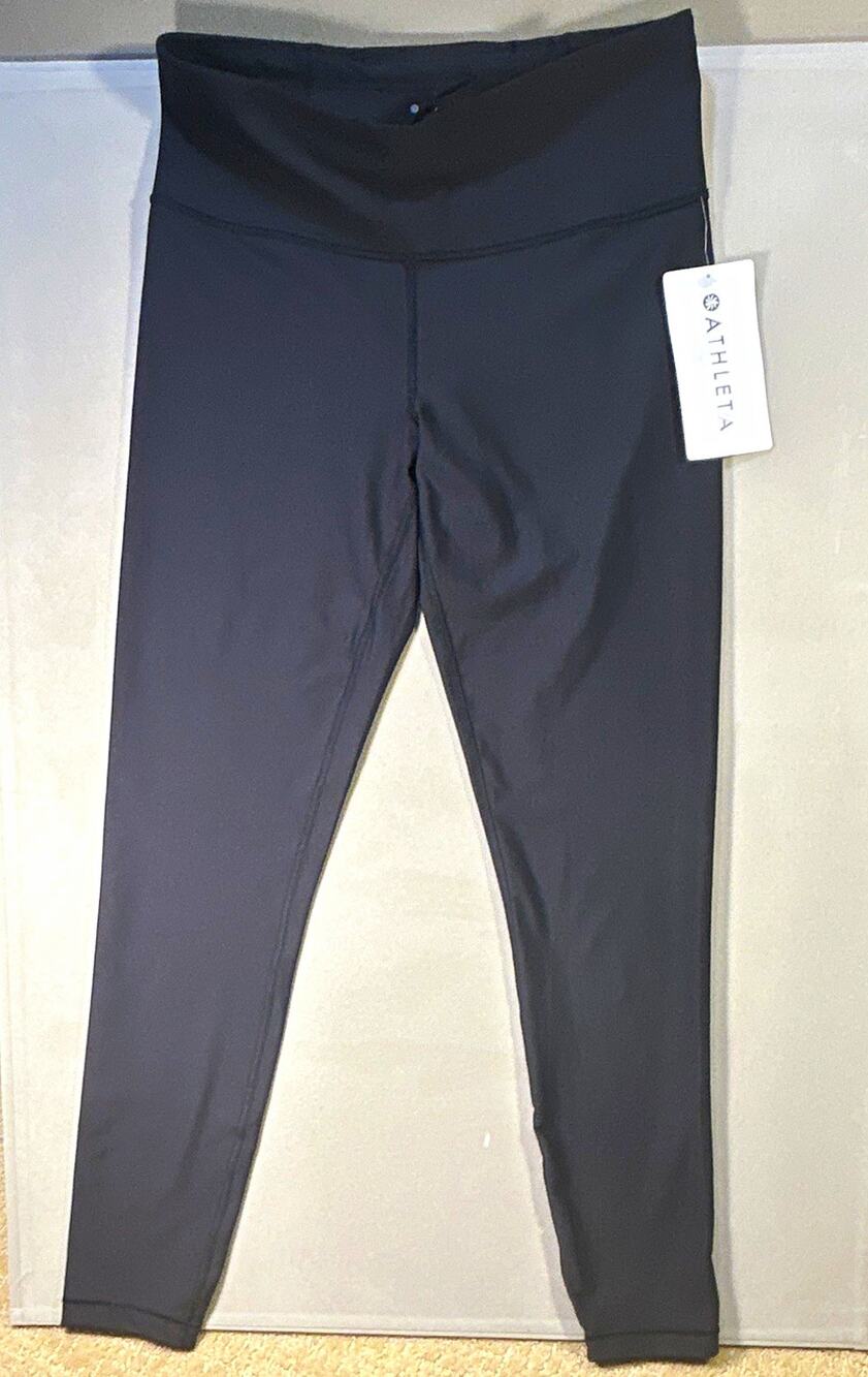 Athleta Interval Tight Women's M Black Ankle Leggings Stretch